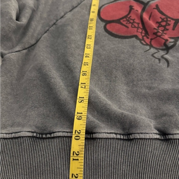 Don't Ask Why Destroyed Sweatshirt Boxing gloves   Crop length Size L - Picture 7 of 8